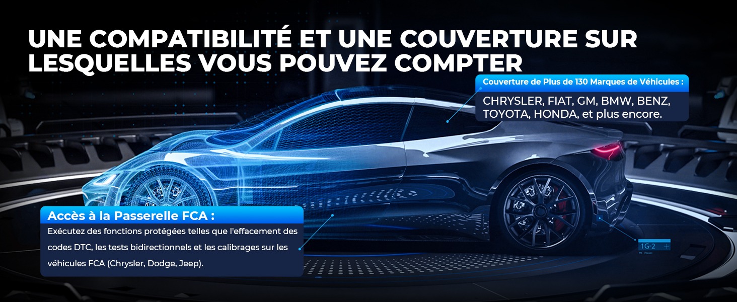 Compatibilité marques véhicules TOPDON France Artidiag 900 BT ARTIDIAG900 BT