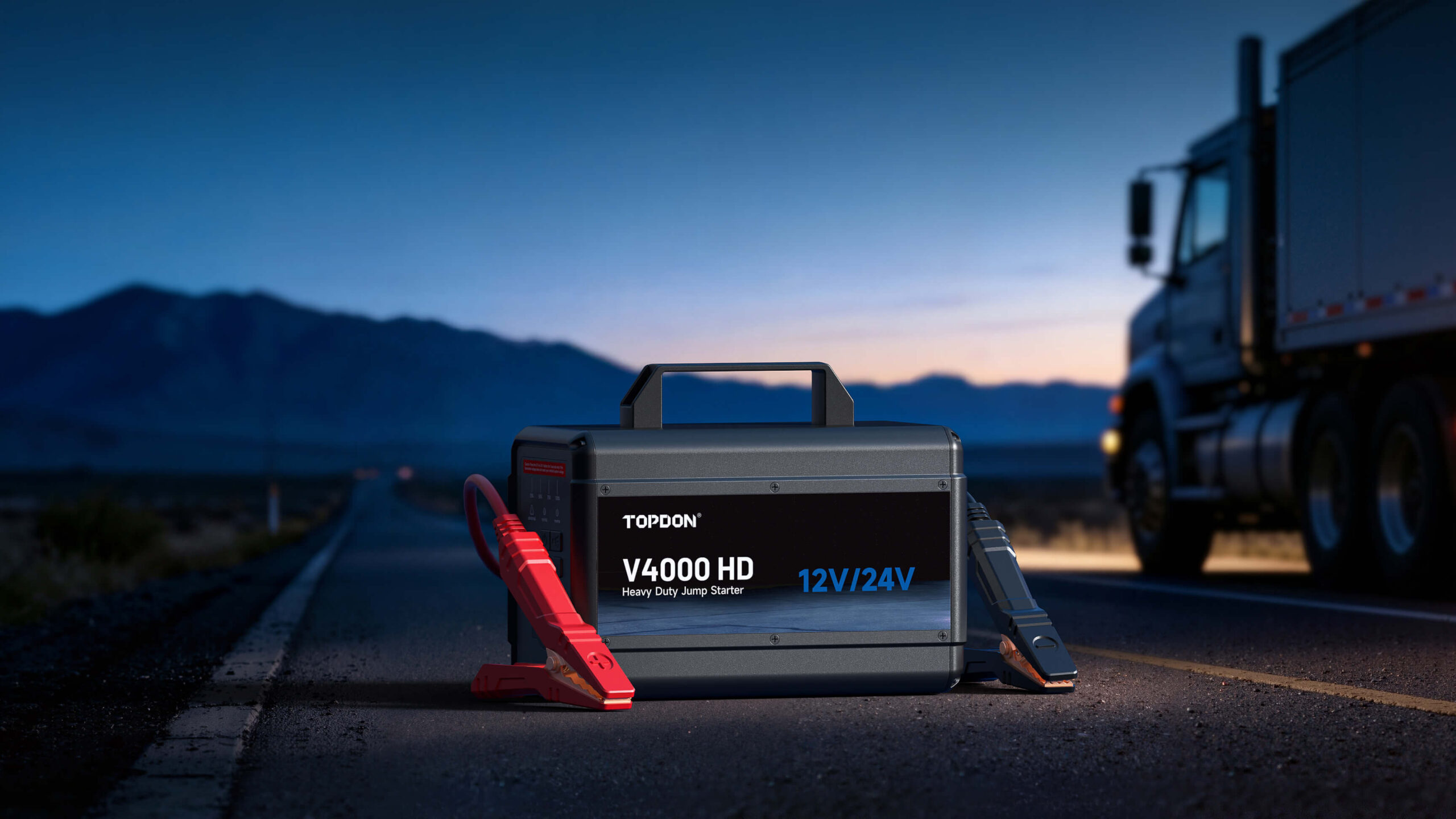 démarreur V4000 HD TOPDON pour poids-lourds